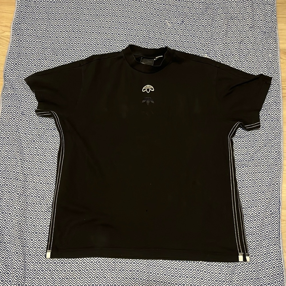 Alexander Wang Adidas Trefoil Logo Stripe Tee